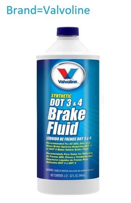 Valvoline 601458 Synthetic DOT 3 and DOT 4 Brake Fluid 32 Ounce