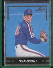 1991 Leaf Gold Leaf Rookies #BC15 Pete Schourek RC - New York Mets - MINT