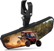 UTV Rear View Mirror, Adjustable SXS RZR Center Rearview Mirror with Aluminum Cl