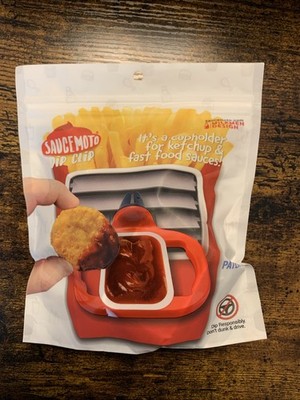 Dip Clip In-Car Sauce Holder BBQ Sauce and Other Dipping Sauces Stocking Stuffer