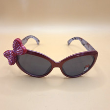 Minnie Mouse Heart Sunglasses Black Red Polka Dot Bow Retro Disney Mirror Lens