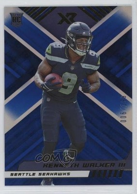 2022 Panini XR Rookies Blue /199 Kenneth Walker III #118 Rookie RC uk2