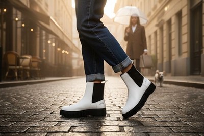 Clarks - Stiefeletten Torhill Ahorn - Leder - Weiß 40