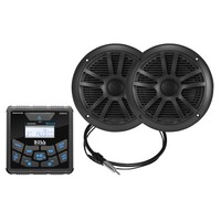 Boss Audio MCKGB450B.6 Marine Stereo USB-BT-FM Lautsprecher 6,5 Zoll Schwarz