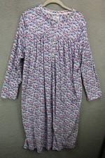 Aria Velour Long Sleeve Midi Nightgown-Size Medium-Floral-Soft-Winter-Cozy Chic