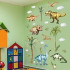 For Bedroom For Nursery Dinosaur Wall Decal Removable Stickers Kids Bedroom