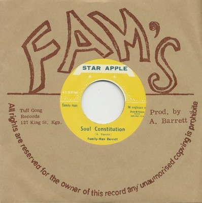 Family Man & Dizzy - Soul Constitution - Cell Block 11 (7inch, 45rpm) - Singl...