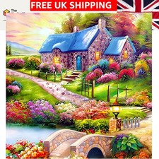 High-Quality 5D DIY Diamond Painting Kit - Relaxing Floral Craft for All Ages