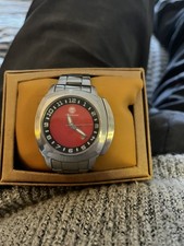 Timberland Stainless Steel Case Red Face Water Resistant Watch QT3117601 