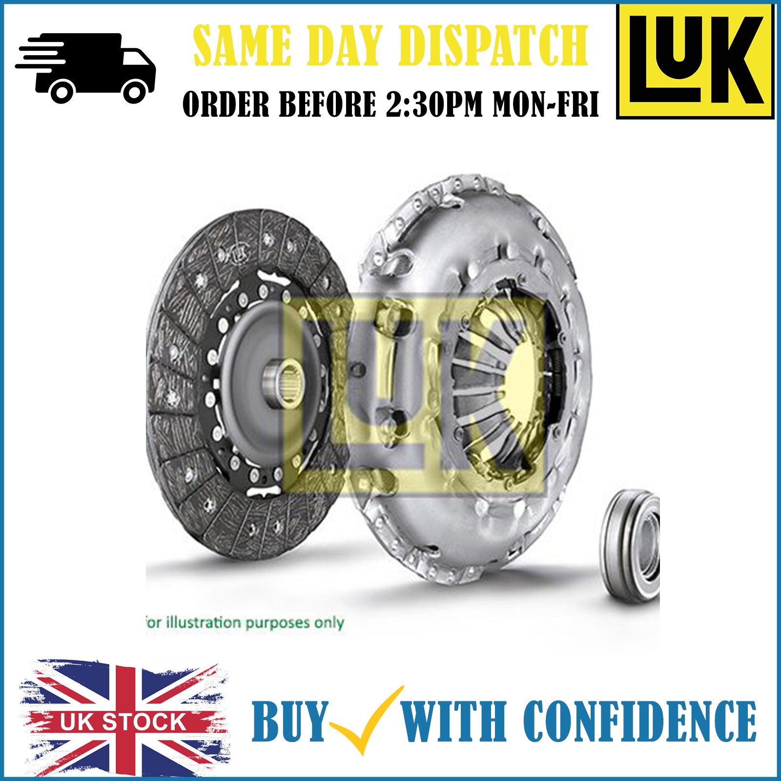 CLUTCH KIT 622 3329 00 FOR HONDA R18Z4/R18Z1 1.8L 4cyl CIVIC IX - Image 29