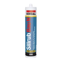 Soudal Silirub Baun Transparent 310Ml Bausilikon Silikon Dichtstoff Kartusche
