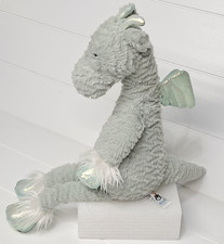 Jellycat Dainty Dragon Plush Sage Green Medium 20" Stuffed Toy Retired