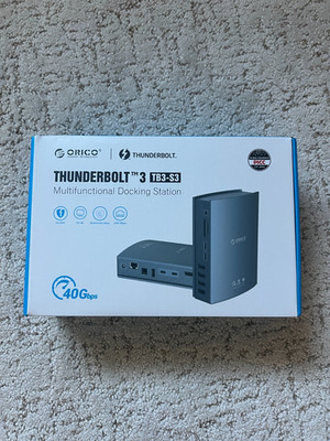 Thunderbolt 3 Docking Station ORICO TB3-S3 New Open Box
