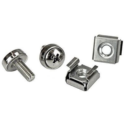 StarTech Rack Screws - 20 Pack - Installation Tool - 12 mm M5 Screws - M5 Nuts -