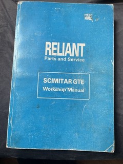 Reliant Scimitar GTE workshop manual 1971.