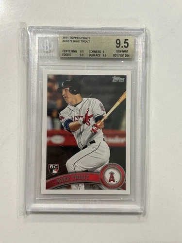 Topps 2011 Update Series Mike Trout Rookie #US175 BGS 9.5 Gem Mint