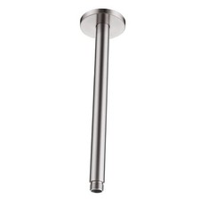 Ceiling Mounted Shower Arm with Large Flange, Made of 12 Inch Brushed Nickel