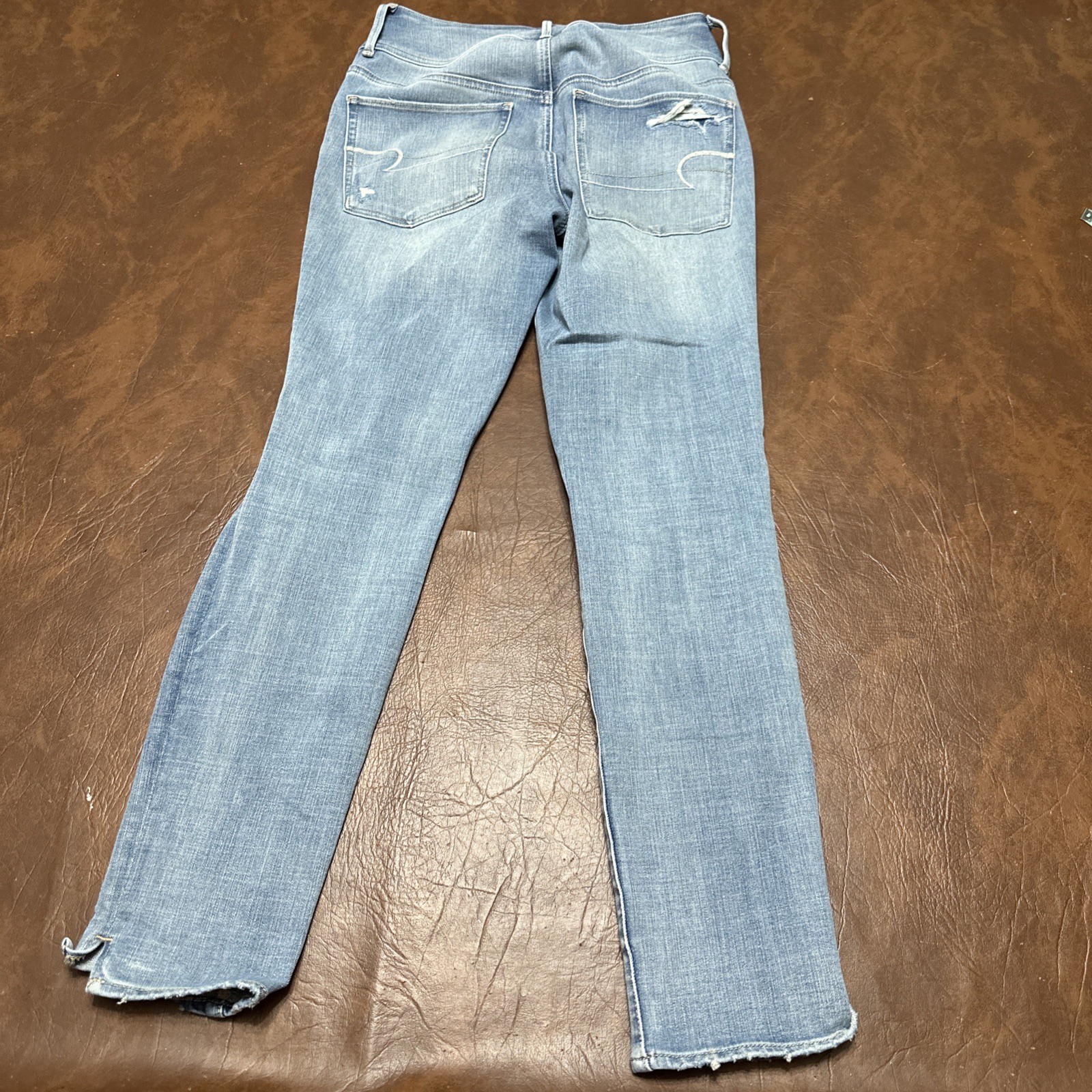 EUC American Eagle Distressed 3 Button Super High… - image 5