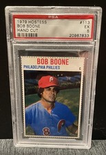 1979 Hostess hand cut Bob Boone PSA 5 Philadelphia Phillies
