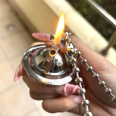Vivienne Westwood Saturn Shape Electronic Gas Lighter Orb Silver