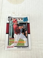 Chris Owings 2014 Donruss Baseball Rated Rookie Gold Press Proof#244 #48/99 NrMt