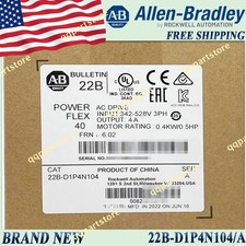 Brand New AB 22B-D1P4N104/A PowerFlex 40-0.4 kW (0.5 HP) AC Drive Free Ship US