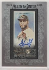 2020 Topps Allen & Ginter's X Framed Mini 10/20 Junior Fernandez Auto 09sd