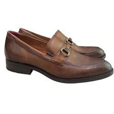 Johnston & Murphy Men's Hawthorn Bit Dress Shoe in Brown Size 10