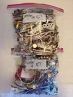 Lot 57 Misc Vtg Costume Jewelry Wearable Repairable Craft Mixed Materials 10 lbs