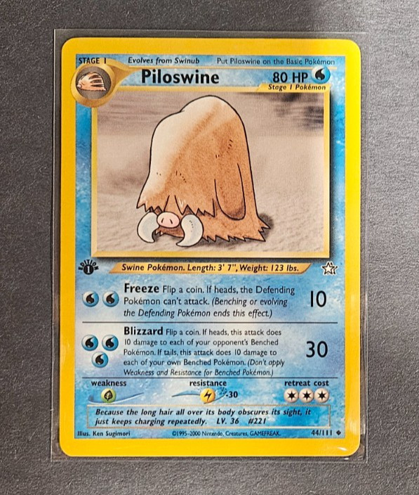 Pokemon TCG - 1st Edition Neo Genesis Piloswine 44/111 NM