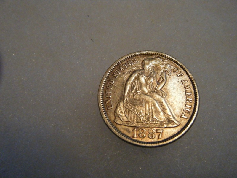 1887 Seated Dime Love Token Lot # 14