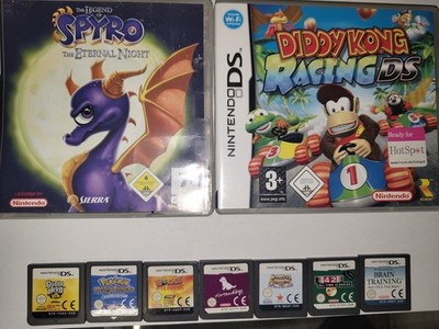 9 Nintendo DS Spiele, Pokemon, Harvest Moon, Worms,Spyro etc.