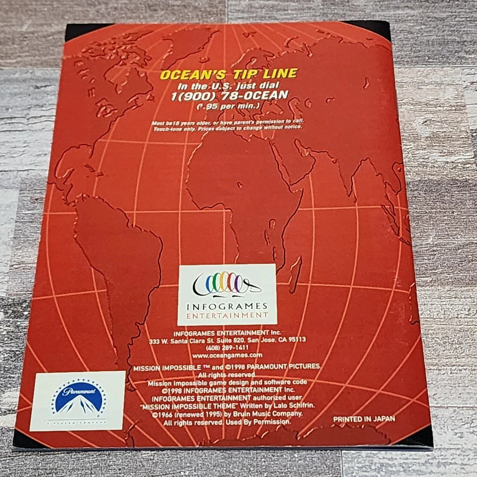 Mission: Impossible (Nintendo 64, 1998) Box Manual Complete CIB N64 - Image 3 of 4