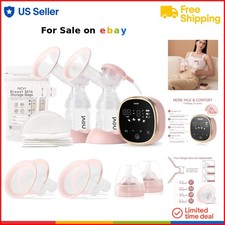 Electric Breast Pump Silicone Double Portable Memory Modes Travel