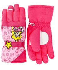 Girls Princess Peach Super Mario Winter Gloves Thinsulate SKI Gloves Size L/XL