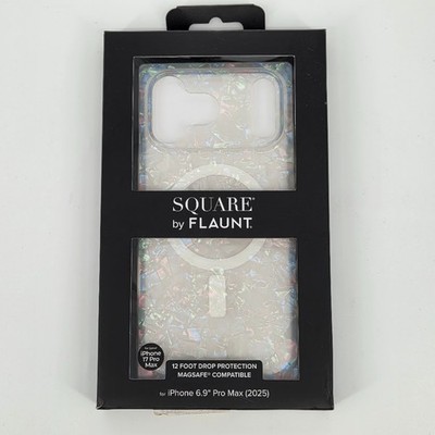 Flaunt Square Magsafe Case Apple iPhone 17 Pro Max Opal Shell Iridescent - New