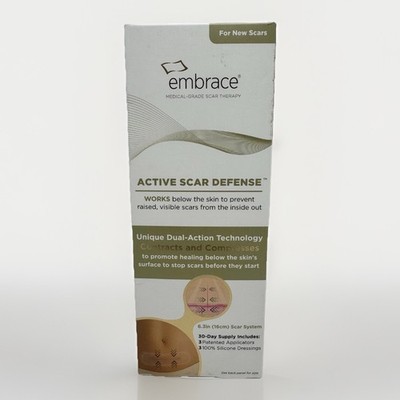 Embrace  Active Tummy Tuck Scar Defense Silicone 6.3'' XL 60 Day Treatment Kit