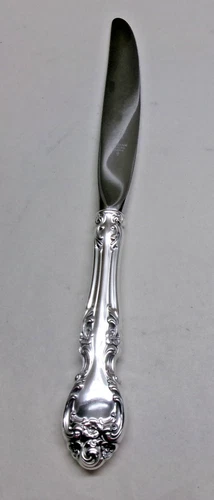 MELROSE STERLING SILVER DINNER KNIFE 9"-AMERICAN BLADE-1948 FINEST GORHAM