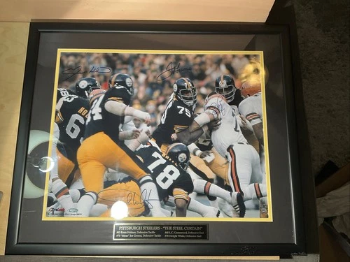 Pittsburgh Steelers Signed “The Steel Curtain” By All 4 Players 16x20 Photo COA
