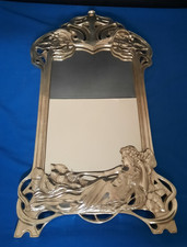 Beautiful Art Nouveau Mucha Style Wall Mirror (Aluminium Alloy)