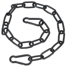 5/32 x 20" Fitness Chain Porch Hanging Swing Chair Chain Heavy Duty Black