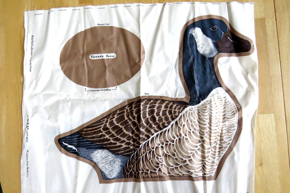 CANADA GOOSE PRINTED Fabric pillow panel by DESIGN CRANSTON PRINT WORKS CO. - Image 2 of 2