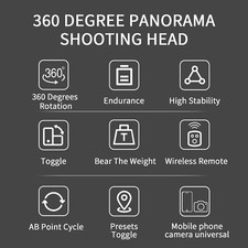 ZIFON YT-1500 Pro Motorized Pan Tilt Camera 360° Panoramic Head Remote Control — image 9