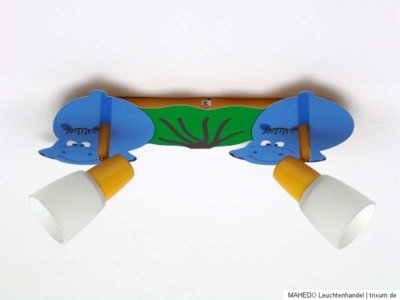 Kinderlampe Deckenleuchte Spots Kinderzimmerlampe BRILLIANT HIPPO 2 E14 Nilpferd