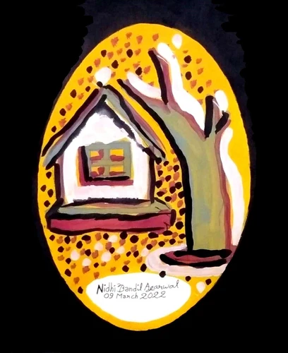 Original Painting Made & Signed By World Fame Artist Nidhi Bandil Agarwal Jaipur