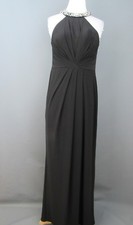 Adrianna Papell Beaded Halter Neck Jersey Gown Size N/A  CN 2120 Pr
