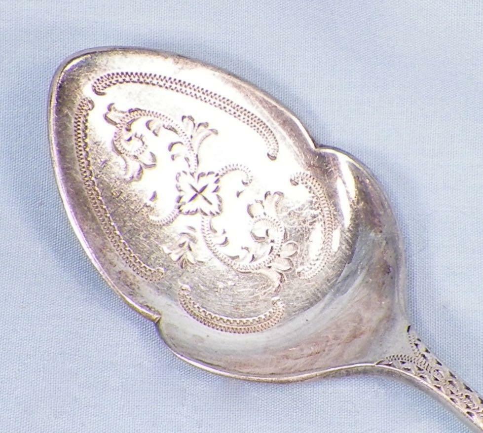 Atkins Bros Solid Jelly Server Spoon Sheffield Electroplated Silver