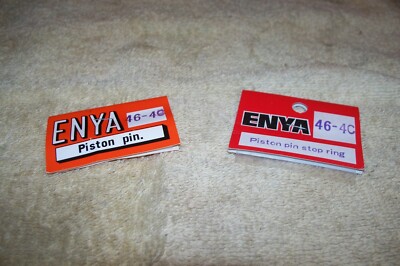 Enya 46 4C Model Aircraft Engine Piston Pin And Stop Rings 