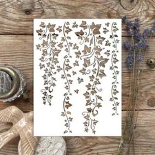 Ivy Vine Stencil 8in/20cm x 6in/15.24cm Scrapbooking Layering Crafting DIY Paint
