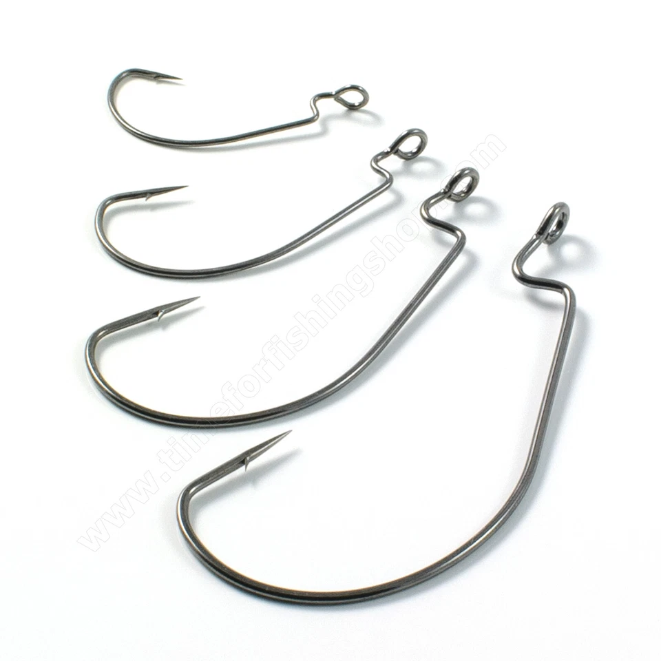 Kamatsu Cheburashka Offset Hooks Weedless Big Eye Drop Shot Carolina Rig Texas - Image 3 of 4